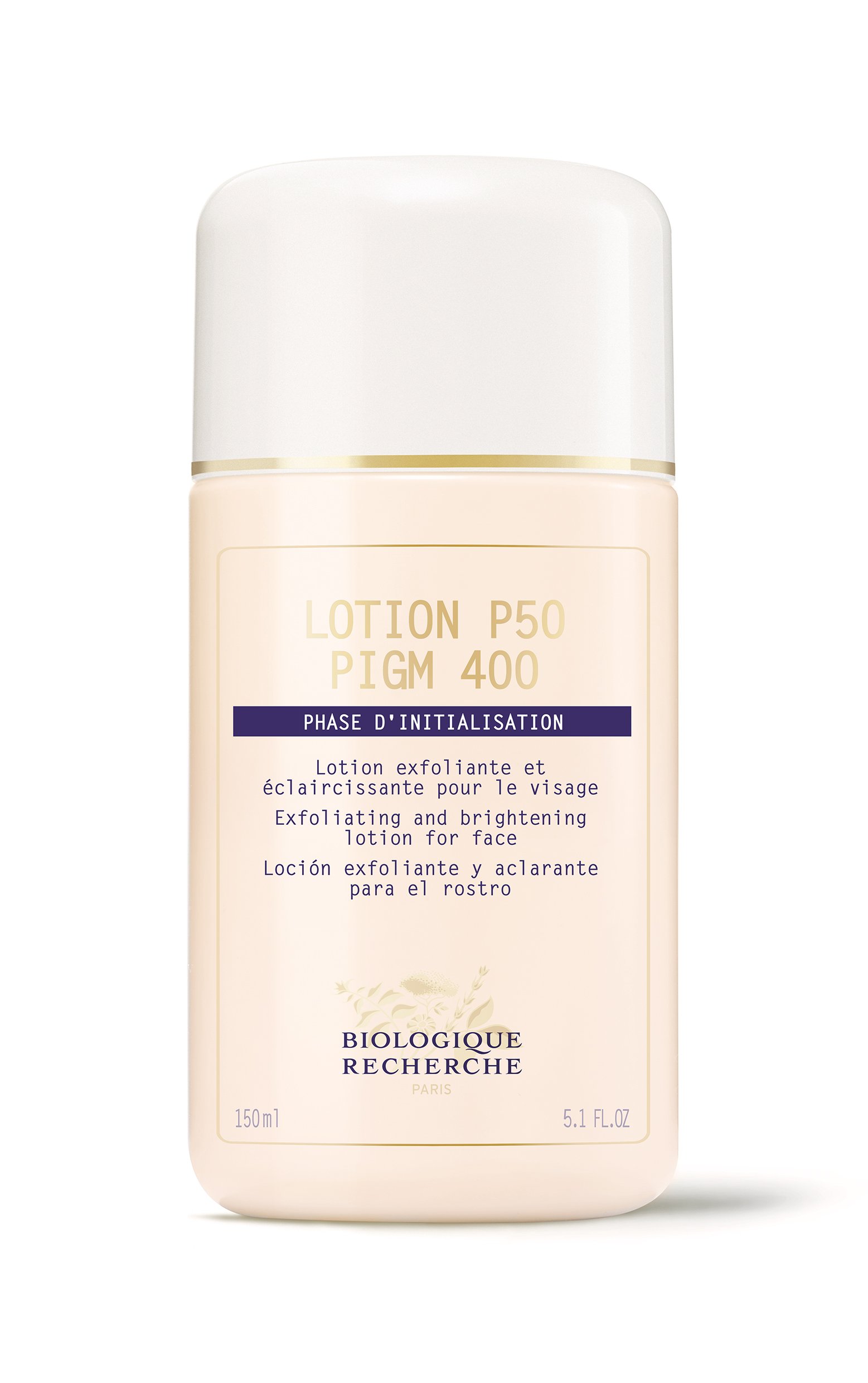 Biologique Recherche LOTION P50 PIGM 400 - EXFOLIANTE ET ÉCLAIRCISSANTE POUR LE VISAGE - 150ML OU 250ML
